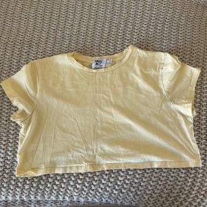 Princess Polly - Yellow Baby Tee - Size 4